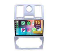 Android 15 Radio Coche,para Chrysler Aspen 300C 2004-2011 con Wireless Carplay Android Auto, Radio Táctil De 9 Pulgadas con GPS Navi WiFi Bluetooth Cámara SWC(A 4core (2G+32G))