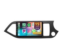 Android 15 Radio Coche,para Kia Morning 2 picanto 2011-2017 con Wireless Carplay Android Auto, Radio Táctil De 9 Pulgadas con GPS Navi WiFi Bluetooth Cámara SWC(B,D 8core(6G+128G))