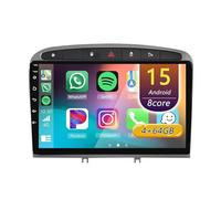 Android 15 Radio Coche,para Peugeot 408 2014-2018 con Wireless Carplay Android Auto, Radio Táctil De 9 Pulgadas con GPS Navi WiFi Bluetooth Cámara SWC(B1,B 4core(4G+64G))