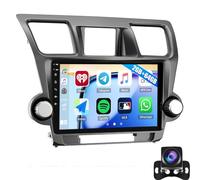 Android 15 Radio Coche Para To-yota Highlander 2007-2013, 10 Pulgadas Pantalla Táctil Carplay Android Auto Autoradio Con 4G/WiFi/Bluetooth/GPS Navigation/FM/USB Mandos Volante Cámara Mirro(Color:M300)