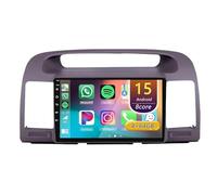 Android 15 Radio Coche,para Toyota Camry 5 2000-2005 con Wireless Carplay Android Auto, Radio Táctil De 9 Pulgadas con GPS Navi WiFi Bluetooth Cámara SWC(B 4core(4G+64G))