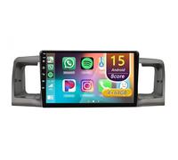 Android 15 Radio Coche,para Toyota Corolla E120 E130 2000-2007 con Carplay Android Auto, Radio Táctil de 9 Pulgadas con GPS Navi WiFi Bluetooth Cámara SWC(A1,B 4core(4G+64G))