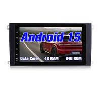 Android 15 Radio de Coche para Porsche Cayenne (2003~2010) Pantalla de Radio estéreo Multimedia Wireless Carplay Android Auto, Bluetooth, GPS, FM, SWC, 4G, WiFi, 8 ' [4 + 64G]