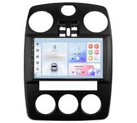 Android 16.0 Radio Coche con Pantalla Táctil 9 Pulgadas para Chrysler PT Cruiser 2007 Navegación GPS Control del Volante 4G WiFi FM Am RDS Mandos Volante Bluetooth