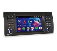 Android 16 4GB+64GB Radio Coche Bluetooth para BMW X5 E53 | Wireless Carplay Android Auto DSP Bluetooth A2DP WiFi Pantalla táctil FM Radio GPS Navegador