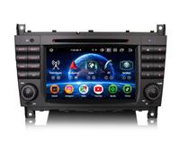 Android 16 8GB+128GB 8-Core Radio Coche Bluetooth para Mercedes Benz Clase C W203 C180 Clase CLC W203 C180 Clase G W463, 7" con DVD Wireless CarPlay Android Auto GPS Navegación WiFi 4G DSP Dab+ CANBUS
