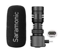 Android CellPhone Typ-C Micrófono Shotgun con 3,5 mm Monitor Vlog, Saramonic Cardioid Shotgun Mic (USB-C)