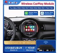 CarPlay inalámbrico para BMW CIC,NBT,EVO System X3, F25, G01, X4, F26, 2011-2020, con Android Auto CIC System-Black