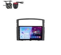 Android Radio Navegación Pantalla Táctil Autorradio con pantalla táctil HD de 9 pulgadas Carplay inalámbrico Android Auto GPS WiFi Bluetooth y Mirror Link para Mitsubishi Pajero 4 2006-2014 (A6 8 núcl