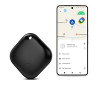 Android Smart Tag Google Localizar mi dispositivo APP Bluetooth Tracker IP66 resistente al agua Buscador de llaves para equipaje, billetera, (negro, 1 paquete)