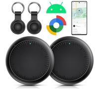 Android Smart Tracker, 2 Pack Air Tracker Buscador de Objetos Bluetooth Funciona con Buscar Google,Smart Tracker Localizador Bluetooth, Rastreador para Llaves, Cartera, Equipaje