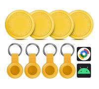 Android Smart Tracker Tag, 4 Pack Air Tracker Buscador de Objetos Bluetooth Funciona con Buscar Google,SmartTag Tracker Localizador Bluetooth, Rastreador para Llaves, Cartera, Equipaje