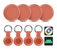 Android Smart Tracker Tag, 4 Pack Tracker Tag Buscador de Objetos Bluetooth Funciona con Buscar Google,SmartTag Tracker Localizador Bluetooth, Rastreador para Llaves, Cartera, Equipaje