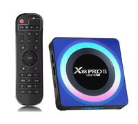 Android TV 13 8K Smart TV Box 4 GB RAM 64 GB ROM, Wi-Fi 6 2,4G/5,8G, USB 3.0/2.0, Bluetooth 5.0, Quad-Core - 4K/8K Ultra HD IPTV Box, decodificador WiFi Estable para Streaming