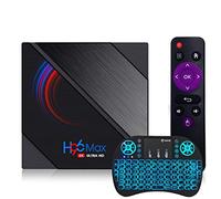 Android TV Box 11.0, Smart TV Box H616 4GB 64GB Soporte 2.4G 5.8G Wifi Bluetooth 4.1 Con Mini Teclado Retroiluminado Ethernet LAN 3D 4K Video Android TV Player Google Mini PC Set Top TV Box,2gb+16gb