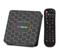 Android TV Box 14.0, 4GB RAM 64GB ROM RK3528 Quad-Core, TV Box Support 4K UHD HD2.0, WiFi 6/Bluetooth 5.0, Dual USB 3.0/2.0 1000M LAN Smart Box