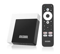 Android TV Box 14.0, MECOOL KM7 Plus Smart TV Box 4K HDR 2GB 16GB Soporte 2.4G/5.0G/BT 5.0/AV1 GTV Reproductor Multimedia de transmisión remota con Amlogic S905Y4 Netflix Asistente de Google