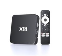 Android TV Box 4K HDR Caja Android TV compatible con Google Play y Netflix 4K, Audio Dolby/HDR10/Dualband Wi-Fi, Bluetooth 5.0, AV1 y Ethernet, 2 GB RAM + 16 GB ROM, Streaming Box con Asistente de Voz