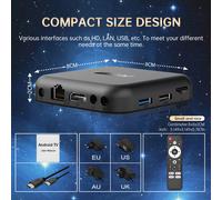 Android TV box - RNCYN - Android 14 - RK3518 - ARM Mali-450 - 2 GB de RAM - 16 GB de ROM - Wifi 6 - 2,4G/5G - Bluetooth