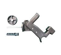 ANDROMEDAGIE® | SUPER TOP GRILLO PACK 2 TORNILLO 70 MM NEGRO | Tope de Contraventana Automático | Ajustable 44-60 mm | Para Persianas Batientes | Compatible con Aluminio, Madera, Hierro, PVC