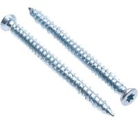 ANDROMEDAGIE - Tornillos de hormigón con cabeza avellanada Torx Tx30 de acero endurecido, galvanizados, tornillos autorroscantes para pared, ideales para anclajes directos sin tacos (100, 7,5 x 122)