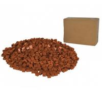 Simba Blox Blox - 1000 Bloques de construcción Marrones para niños a Partir de 3 años. Plástico Resistente a la Saliva, Compatible con Otras Marcas. Fabricado en Italia