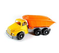Falomir- Lkw Camión Volquete Maxi, Color Naranja, 3+ (612026)