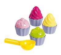 Androni Giocattoli-Simba-107102508 - Conjunto de moldes de Arena - Cupcake, Multicolor, 6 cm (Simba Toys 0734018)