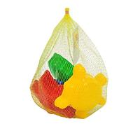 Androni Giocattoli-3609-0000 fantasía Neto con 4 moldes de Arena, Multicolor, Mittel (107101146)