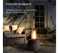 Blumfeldt Andros Brasero de gas 40.000 BTU/13kW Tapa Quemador de acero inoxidable