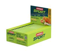 Andros Sport - Pastas De Frutas (32x30g) - Barritas energéticas - Carbohidratos, vitaminas y minerales - Albaricoque Plátano