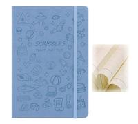Androxeda 1 Cuaderno A5, Cuaderno Rayado con 100 Hojas, Libreta de Notas para Escuela, Oficina, Uso Diario, Color Azul Cielo