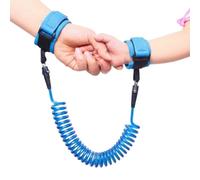 Androxeda 1 Unidad Pulsera Niños Antiperdida, Arnés De Muñeca Elástico Para Bebés Y Niños, Ideal Para Paseos, Viajes Y Actividades Al Aire Libre, 2 Metros, Azul