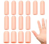 Androxeda 14 Piezas Protectores de dedos de gel Protector dedos mano Protector para dedos Nuevo Material Mangas de dedo Ideal para gatillo de dedo Agrietamiento de dedos Artritis de dedos y más