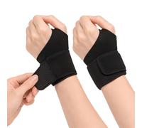 Androxeda 2 Unidades Muñequera Tendinitis Muñeca Ajustable, Negro Elasticidad Ferula Tunel Carpiano, Soporte De Mano Para Esquinces Y Distensiones Para Aliviar Dolor