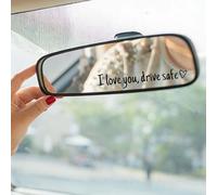 Androxeda 3 Piezas “I Love You,Drive Safe” Calcomanía Para Espejo Retrovisor De Auto En Vinilo, Pegatina Adhesiva Decorativa Para Ventana Coche Y Regalo Bonito Para Mujeres