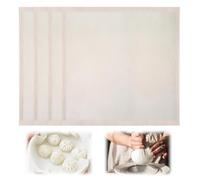 Androxeda 4 Piezas Telas Filtrante Reutilizable, 50X50Cm Paño De Filtración De Algodón Lavable Para Colar Queso Zumo Té Leche Vegetal Yogur Café