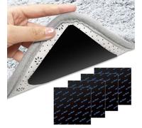 Androxeda 4 Stück Alfombrilla Antideslizante para Alfombras, 105x105mm, Kit de Seguridad para el Hogar, Evita Desplazamientos y Arrugas, Ideal para Salas, Dormitorios, Oficinas y Escaleras