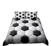 Andrui Funda Nórdica 3D Fútbol Estilo Deportivo Los Hombres Niño Super Suave Comodo Impresión de fútbol Ropa de Cama (Fútbol 1, 150×220cm (para Cama de 90))