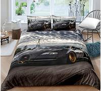 Andrui. Funda Nórdica 90/105/135/150 3D Coche Deportivo Patrón Juego de Cama con Cierre de Cremallera y Funda de Almohada (Estilo 1,Cama 105-180×220)