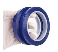 ANDSHUAI 2 Rollos de Cinta Térmica Adhesiva azul,cinta PET con adhesivo de silicona,Cinta Temperatura Cinta Térmica,para Sublimacion Soldar Placa de Aislantes(10mm*33m)