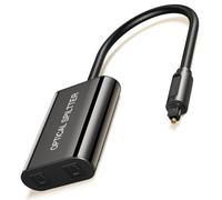 ANDTOBO 1 Entrada 2 Salida Splitter Divisor óptico Digital Mejorado, Toslink Divisor de Audio óptico es Adecuado para HDTV, Amplificador, Audio, PS4, X-Box, Salida óptica LC, etc