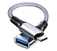 ANDTOBO Adaptador USB Tipo C a USB 3.0 Cable OTG, USB C Macho a USB 3.0 Hembra OTG Cable 5Gbps sobre la Marcha para iPhone 17 Air Pro MAX, iPhone 16 15, Samsung Galaxy S23/S22/S21/S20/S23 Ultra, ect