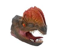 Andux Dinosaurio Marioneta de Mano Realista Caucho Suave Juego de rol Interactivo Marioneta de Mano Juguetes DWST-01 (Dilophosaurus)