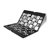 Andux Mini Monedero Plegable Tipo Ajedrez Magnético Juego de Mesa de Bolsillo PJXQ-02 (Ajedrez)