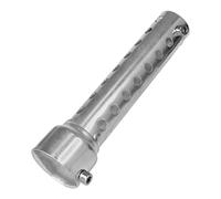 Andux Zone Silenciador de Escape Universal para Motocicleta de 35mm, Silenciadores Extraíbles XSQ-03 (Plateado)