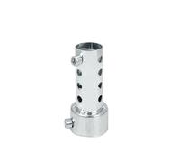 Andux Zone Silenciador de Escape Universal para Motocicleta de 42mm, Silenciador desmontable y ajustable XSQ-03 (Corto, Plateado)