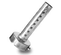 Andux Zone Silenciador de Escape Universal para Motocicleta de 60mm, Silenciadores Extraíbles XSQ-03 (Plateado)