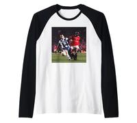 Andy Cole Manchester United Porto Liga de Campeones de fútbol Camiseta Manga Raglan