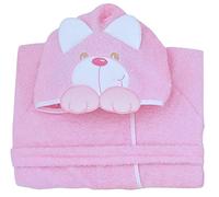 Andy & Helen 932M - Albornoz de manga bordada, color rosa